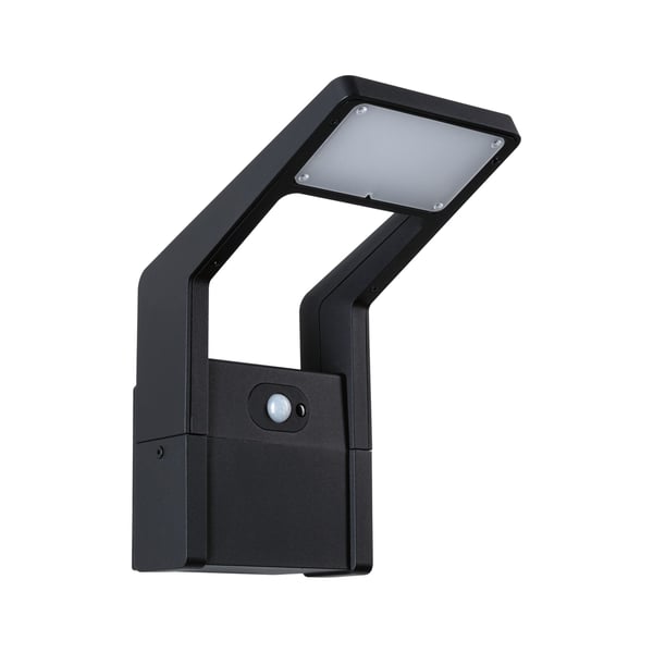 Paulmann LED vägglampa för utomhusbruk Juntea Skymningsstyrd rörelsedetektor (IR) IP44 140x250 mm 3000K 11W 900lm 230V Antracit Aluminium