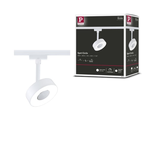 Paulmann URail Spotlight för strömskenor Circle 190lm 5W 4000K dimbar 230V Signal vit Paulmann URail Spotlight för strömskenor Circle 190lm 5W 4000K dimbar 230V Signal vit