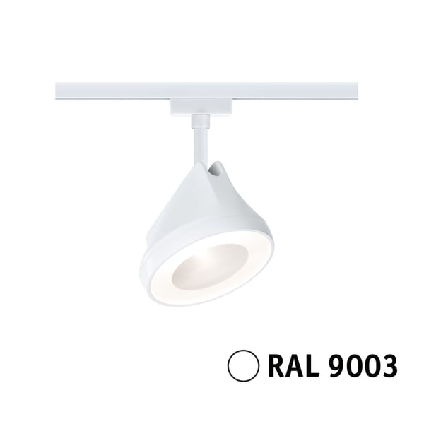 Paulmann URail Spotlight för strömskenor Arena 850lm 15W 2700K dimbar 230V Signal vit