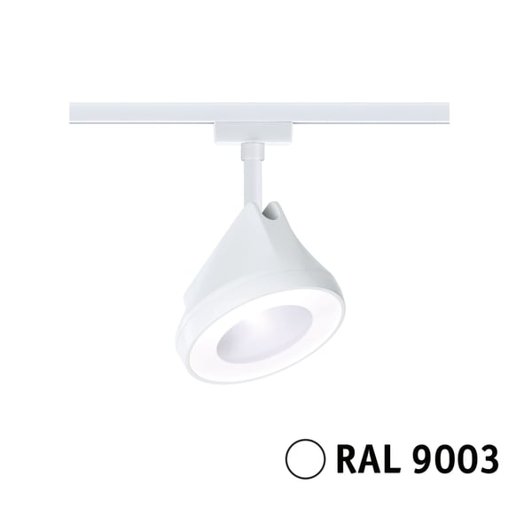 Paulmann URail Spotlight för strömskenor Arena 900lm 15,1W 4000K dimbar 230V Signal vit