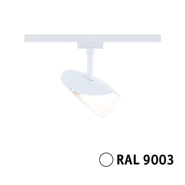 Paulmann URail Spotlight för strömskenor 3-Step-Dim Alejandro 800lm 10W 3000K dimbar 230V Signal vit