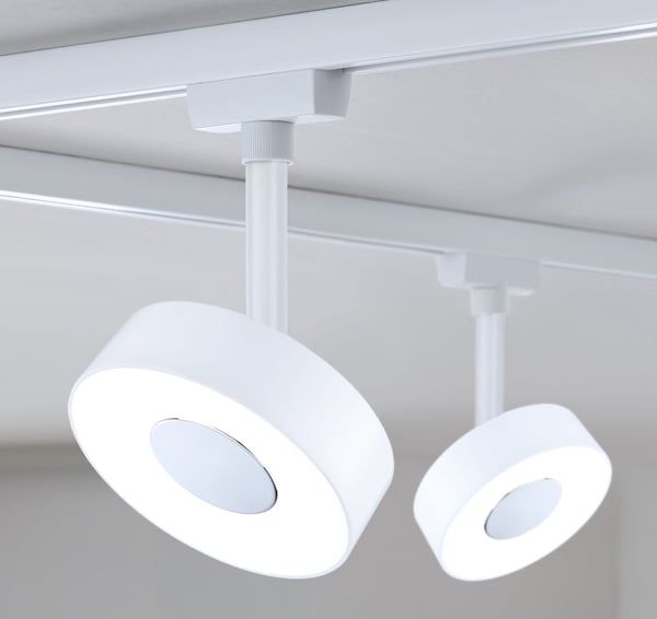 Paulmann URail Spotlight för strömskenor Circle 180lm 5W 3000K dimbar 230V Signal vit