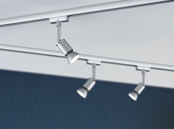 Paulmann URail Spotlight för strömskenor Pure II GU10 max. 10W dimbar 230V Krom matt, Krom