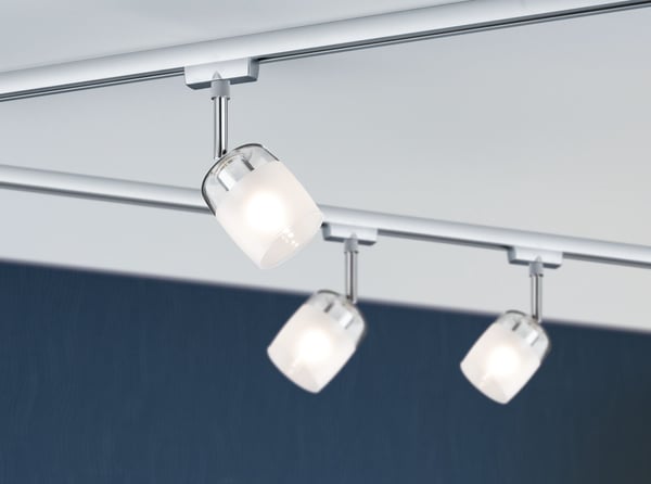 Paulmann URail Spotlight för strömskenor Blossom G9 max. 10W dimbar 230V Krom matt, Klar, Satin