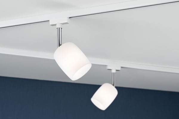 Paulmann URail Spotlight för strömskenor Blossom G9 max. 10W dimbar 230V Vit, Satin