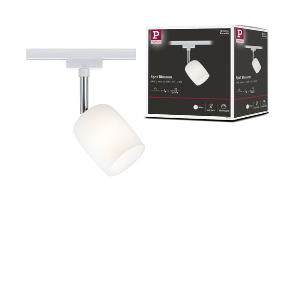 Paulmann URail Spotlight för strömskenor Blossom G9 max. 10W dimbar 230V Vit, Satin