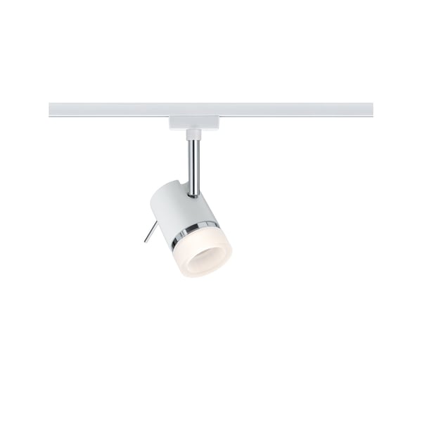 Paulmann URail Spotlight för strömskenor Pipe GU10 max. 10W dimbar 230V Vit, Krom