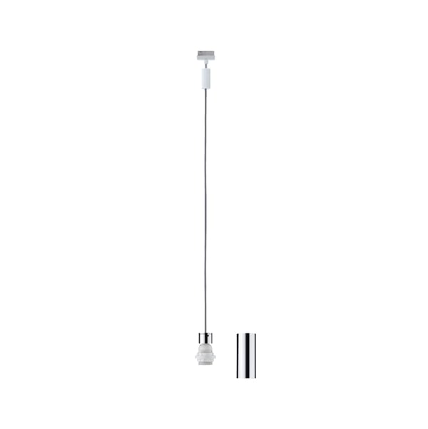 Paulmann URail Hängande 2Easy E27 max. 20W dimbar 230V Vit, Krom
