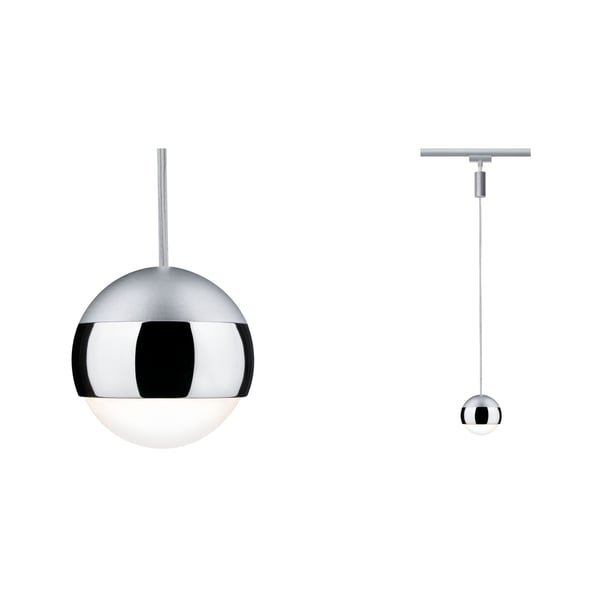Paulmann URail Hängande Capsule II 439lm 6,3W 2700K dimbar 230V Krom matt, Krom