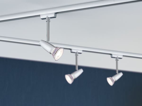 Paulmann URail Spotlight för strömskenor Barelli GU10 max. 10W dimbar 230V Krom matt, Krom