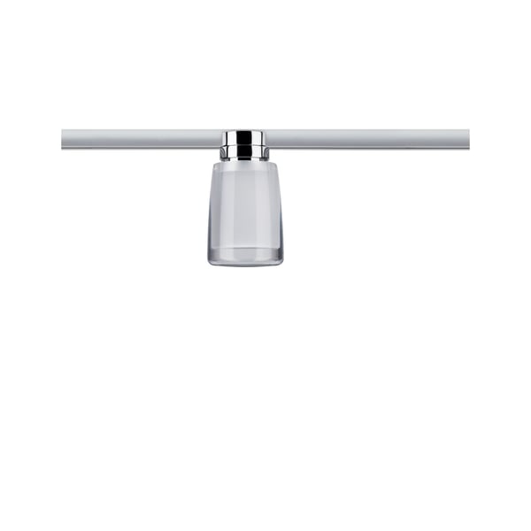 Paulmann URail Spotlight för strömskenor Safira 350lm 4,9W 2700K dimbar 230V Krom, Klar, Satin