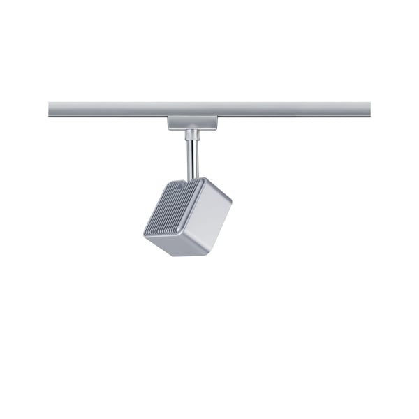 Paulmann URail Spotlight för strömskenor Cube 540lm 8W 2700K dimbar 230V Krom matt, Krom