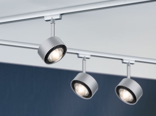 Paulmann URail Spotlight för strömskenor Aldan 498lm 8W 2700K dimbar 230V Krom matt
