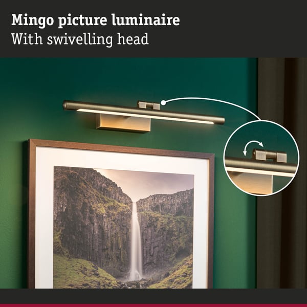 Paulmann LED bildlampa Mingo 3000K 510lm 230V 9,5W Antik mässing