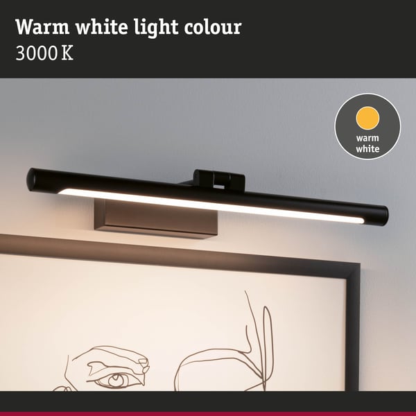 Paulmann LED bildlampa Mingo 3000K 510lm 230V 9,5W Svart