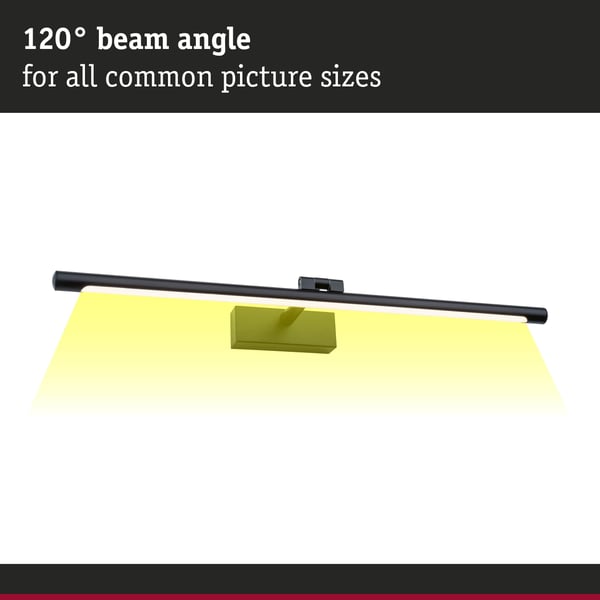 Paulmann LED bildlampa Mingo 3000K 810lm 230V 11W Svart