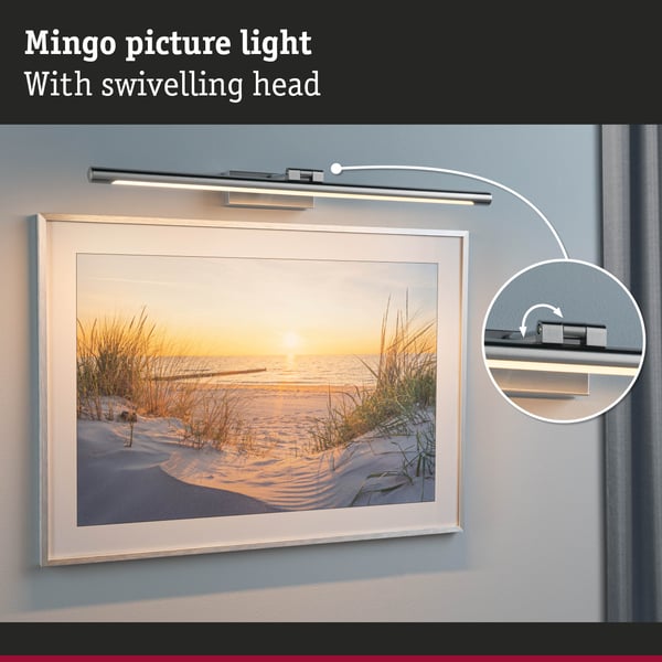 Paulmann LED bildlampa Mingo 3000K 810lm 230V 11W Aluminium borstad