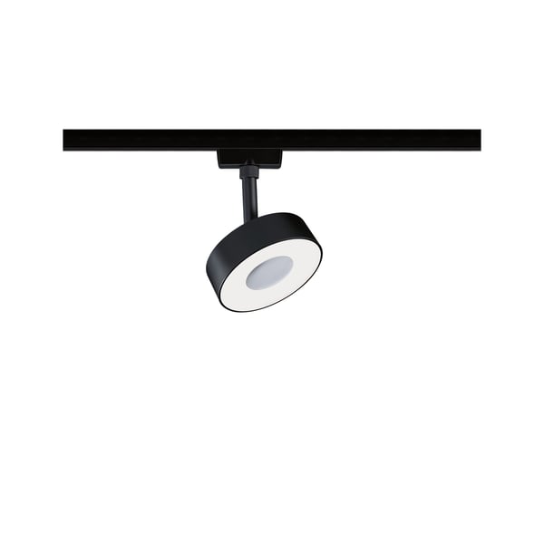 Paulmann URail Spotlight för strömskenor 3-Step-Dim Circle 220lm 5W 4000K dimbar 230V Svart matt