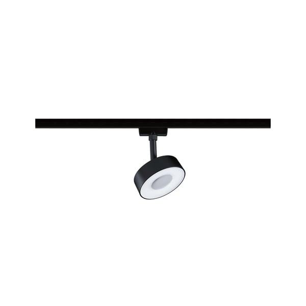 Paulmann URail Spotlight för strömskenor 3-Step-Dim Circle 220lm 5W 4000K dimbar 230V Svart matt