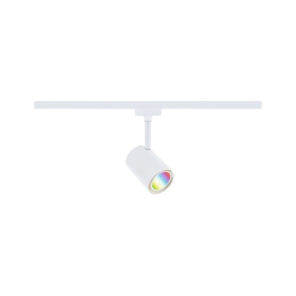 Paulmann URail Spotlight för strömskenor Smart Home Zigbee 3.0 Luxe GU10 350lm 4,8W RGBW+ dimbar 230V Signal vit