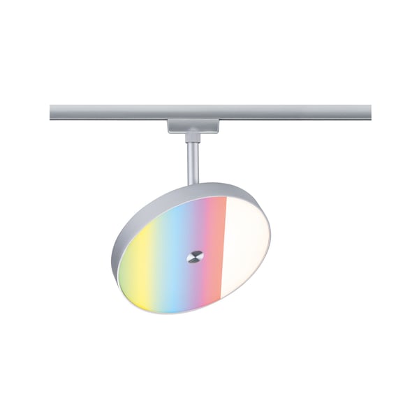 Paulmann URail Spotlight för strömskenor Smart Home Zigbee 3.0 Hildor RGBW 500lm 7,5W RGBW+ dimbar 230V Krom matt