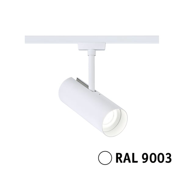 Paulmann URail Spotlight för strömskenor Theron Enstaka spot 1100lm 11W 4000K dimbar 230V Signal vit
