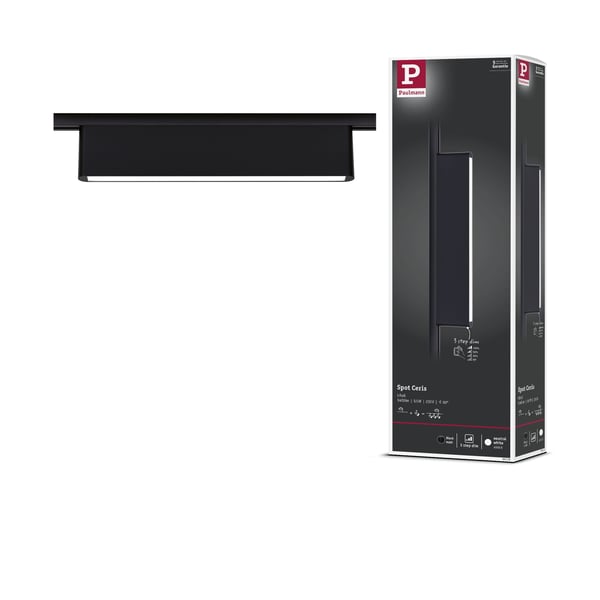 Paulmann URail Ljusramp 3-Step-Dim Ceris 850lm 9,5W 4000K dimbar 230V Svart matt Paulmann URail Ljusramp 3-Step-Dim Ceris 850lm 9,5W 4000K dimbar 230V Svart matt