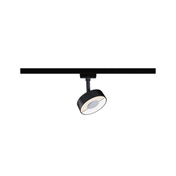 Paulmann URail Spotlight för strömskenor Circle 200lm 5W White Switch 230V Svart matt