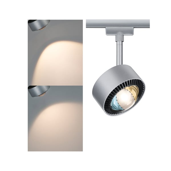 Paulmann URail Spotlight för strömskenor Aldan 500lm 8W White Switch 230V Krom matt