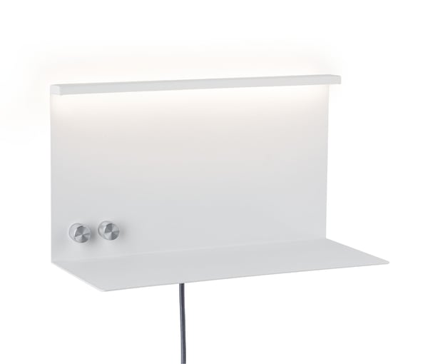 Paulmann LED vägglampa Jarina USB C 3000K 400lm / 160lm 230V 4,5W / 1,6W dimbar Vit matt