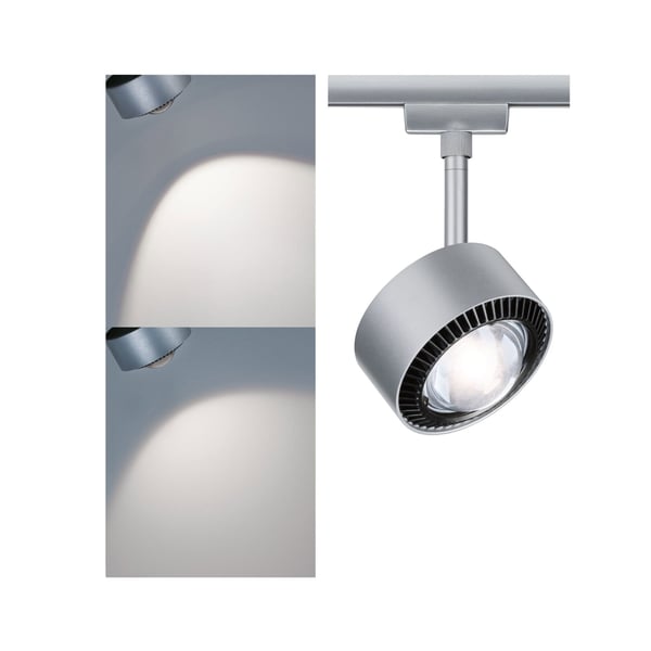 Paulmann URail Spotlight för strömskenor Aldan 533,8lm 8W 4000K dimbar 230V Krom matt