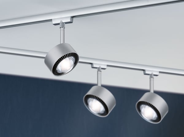 Paulmann URail Spotlight för strömskenor Aldan 533,8lm 8W 4000K dimbar 230V Krom matt