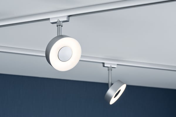 Paulmann URail Spotlight för strömskenor Circle 4x222lm 4x5,3W 2700K 230V Krom matt, Krom