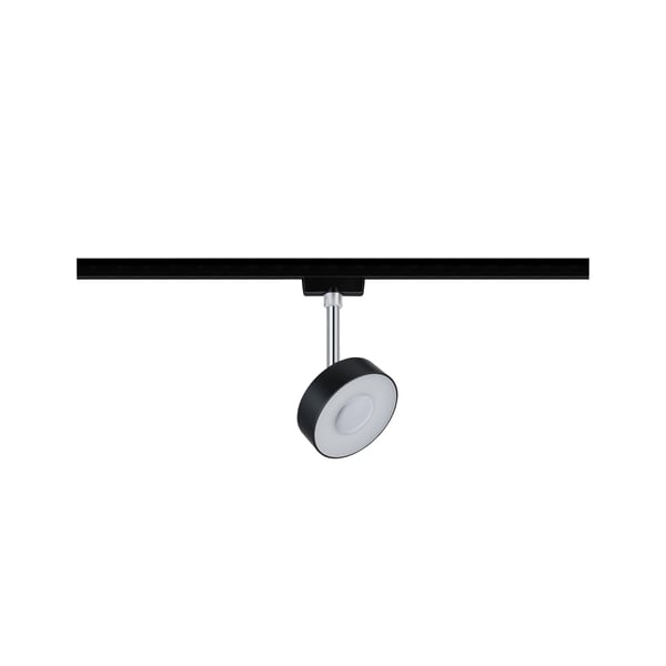 Paulmann URail Spotlight för strömskenor Circle 200lm 5W 2700K dimbar 230V Svart matt