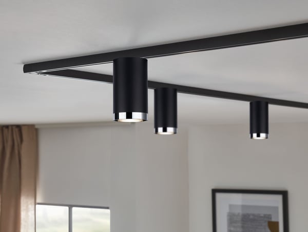 Paulmann URail Spotlight för strömskenor Tube GU10 max. 10W dimbar 230V Svart matt, Krom
