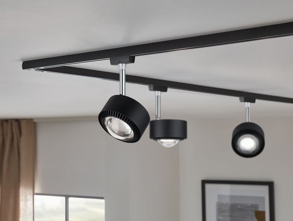 Paulmann URail Spotlight för strömskenor Aldan 498lm 8W 2700K dimbar 230V Svart matt