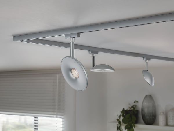 Paulmann URail Spotlight för strömskenor Sphere 493lm 7W 2700K dimbar 230V Krom matt, Krom