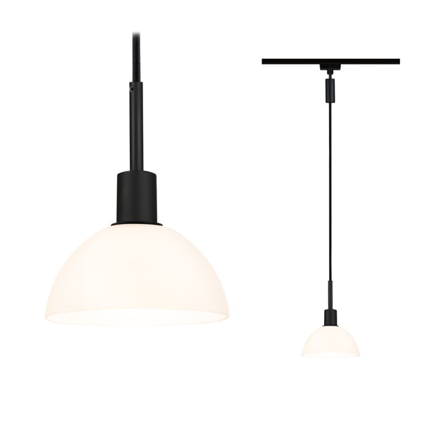 Paulmann URail Hängande Sarrasani E14 max. 20W dimbar 230V Svart matt, Opal