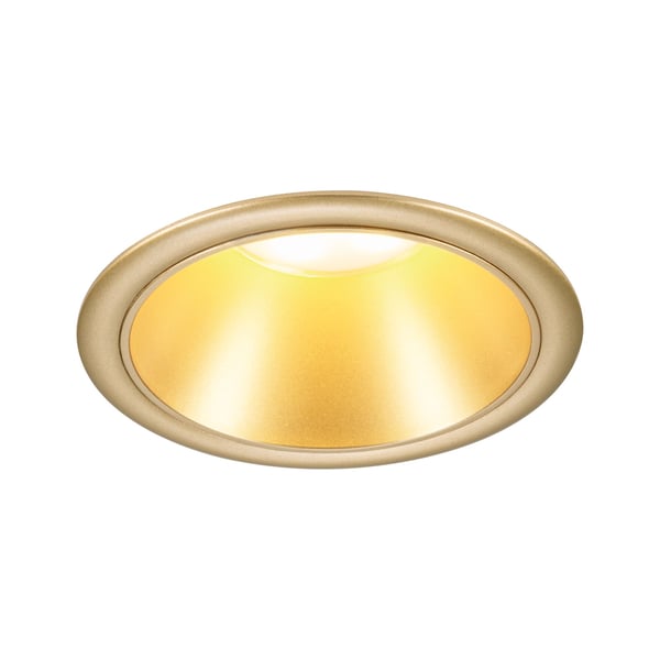 Paulmann Infälld LED lampa 3-Step-Dim Cole Coin IP44 rund 88 mm Coin 6W 470lm 230V dimbar 2700K Guld matt