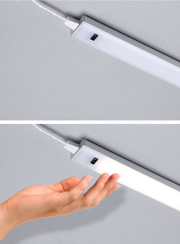 Paulmann LED lampa under skåp Inline 3000K dimbar 2x4W 350x26 mm 2x350lm 230/24V Krom matt