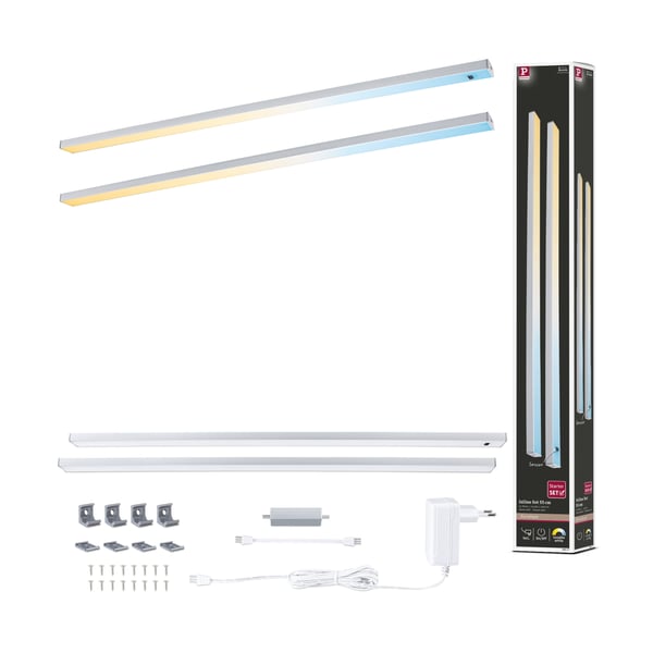 LED lampa under skåp Inline Tunable White 2x6W 550x26 mm 2x500lm 24V Krom matt