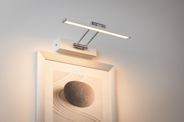 Paulmann Galeria LED bildlampa Beam 2700K 450lm 230V 5W Vit, Krom