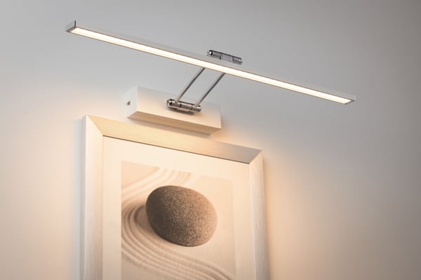 Paulmann Galeria LED bildlampa Beam 2700K 1050lm 230V 11W Vit, Krom