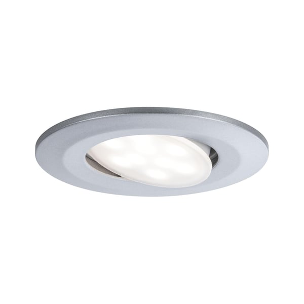 Paulmann Infälld LED lampa Calla IP65 rund 90 mm 30° 5,2W 460lm 230V dimbar 4000K Krom matt