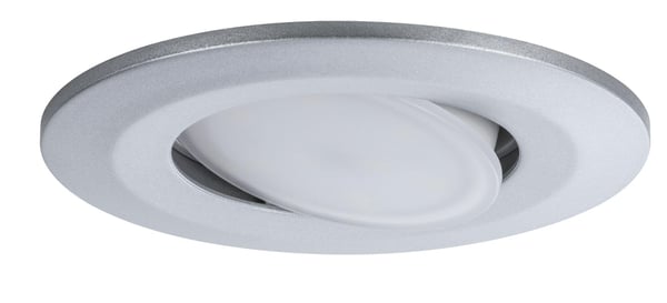 Paulmann Infälld LED lampa Calla IP65 rund 90 mm 30° 5,2W 460lm 230V dimbar 4000K Krom matt