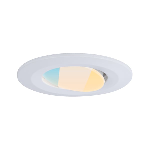 Paulmann Infälld LED lampa Calla IP65 rund 90 mm 30° 5W 400lm 230V White Switch Vit matt