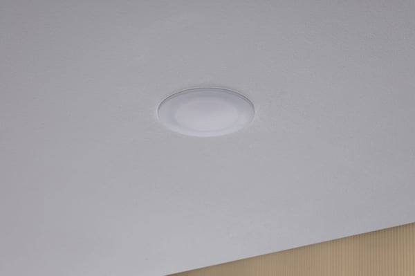 Paulmann Premium Infälld LED lampa Dim to Warm Suon IP44 rund 90 mm 3x5W 3x450lm 230V dimbar Dim to warm Satin, Vit
