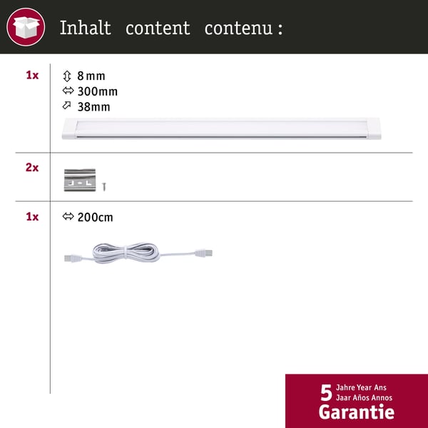 Paulmann CleverConnect LED strålkastare Border Spot Tunable White 5W Vit matt