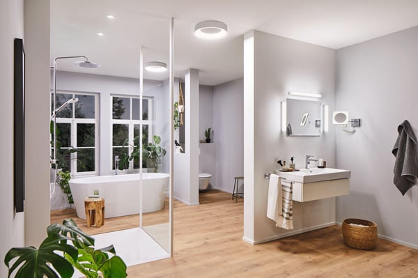 Paulmann Selection Bathroom LED spegellampa Luno IP44 White Switch 550lm 230V 6W Aluminium