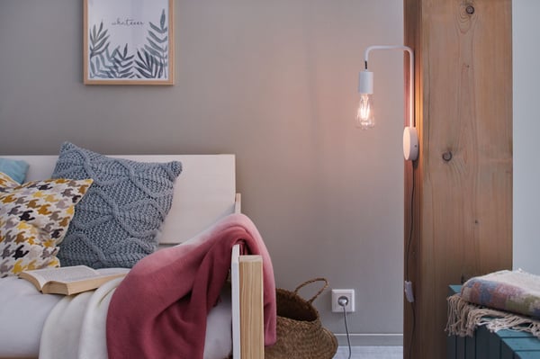 Paulmann Vägglampa Calvani E27 230V max. 40W dimbar Vit